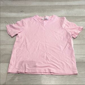 Mango Light Pink Crew Neck Tee